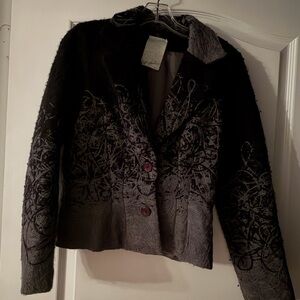 Jeffrey Campbell Black and Gray Women's Blazer